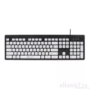 Клавиатура Oklick 580M Slim, черный/белый, USB